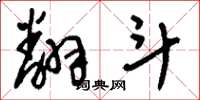 刘少英翻斗草书怎么写