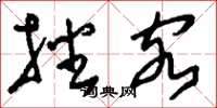 刘少英播客草书怎么写