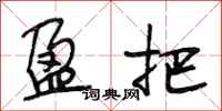 段相林盈把行书怎么写