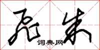 朱锡荣飞朱草书怎么写