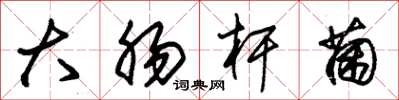 朱锡荣大肠杆菌草书怎么写