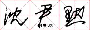 朱锡荣沈尹默草书怎么写