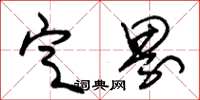 朱锡荣定界草书怎么写
