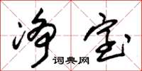 朱锡荣净室草书怎么写
