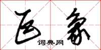 朱锡荣巨象草书怎么写