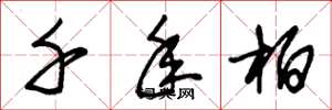 朱锡荣千年柏草书怎么写