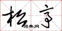 朱锡荣松亭草书怎么写