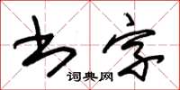 朱锡荣书字草书怎么写
