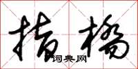 朱锡荣指桥草书怎么写