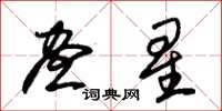 朱锡荣昼星草书怎么写