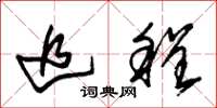 朱锡荣追程草书怎么写