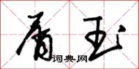 朱锡荣屑玉草书怎么写