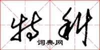 朱锡荣特科草书怎么写