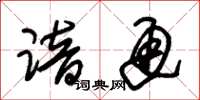 朱锡荣谙通草书怎么写
