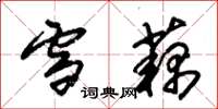 朱锡荣雪藕草书怎么写
