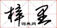 朱锡荣梓里草书怎么写