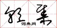 朱锡荣朝集草书怎么写