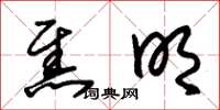 朱锡荣焦明草书怎么写