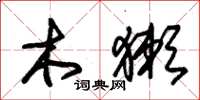 朱锡荣木獭草书怎么写