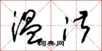 朱锡荣温淑草书怎么写