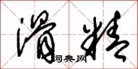 朱锡荣滑精草书怎么写
