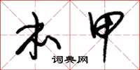朱锡荣本甲草书怎么写