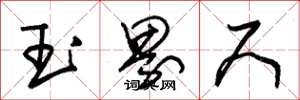 朱锡荣玉界尺草书怎么写