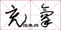 朱锡荣充氧草书怎么写
