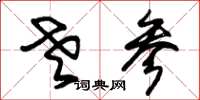 朱锡荣老参草书怎么写