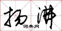 朱锡荣扬沸草书怎么写