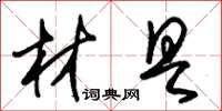 朱锡荣材具草书怎么写