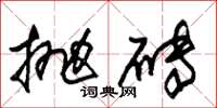 朱锡荣抛砖草书怎么写