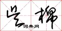 朱锡荣吴棉草书怎么写