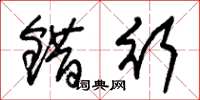 朱锡荣错行草书怎么写