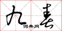 曾庆福九春草书怎么写