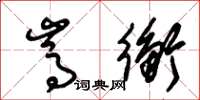 朱锡荣嵩衡草书怎么写