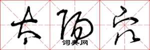 曾庆福太阳穴草书怎么写