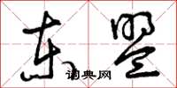 曾庆福东盟草书怎么写