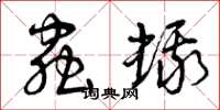曾庆福虫蛾草书怎么写