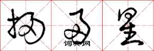 曾庆福扫帚星草书怎么写