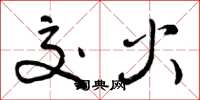 曾庆福交火草书怎么写