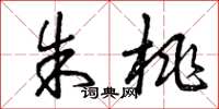 曾庆福朱桃草书怎么写