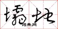 曾庆福坝地草书怎么写