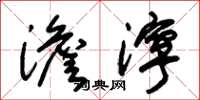 朱锡荣澹泞草书怎么写