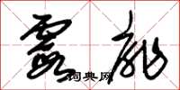 朱锡荣霞扉草书怎么写