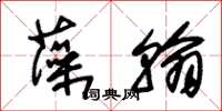 朱锡荣藻翰草书怎么写