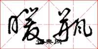 曾庆福暖瓶草书怎么写