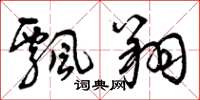 曾庆福飘翔草书怎么写