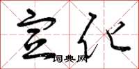 曾庆福宣化草书怎么写