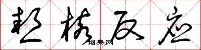 曾庆福热核反应草书怎么写